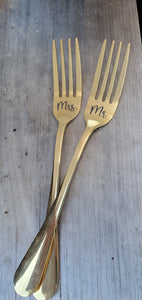 Mr. & Mrs. Wedding Fork Set